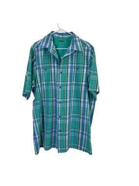 King Size Short Sleeve Button Up Shirt XLT XL Tall